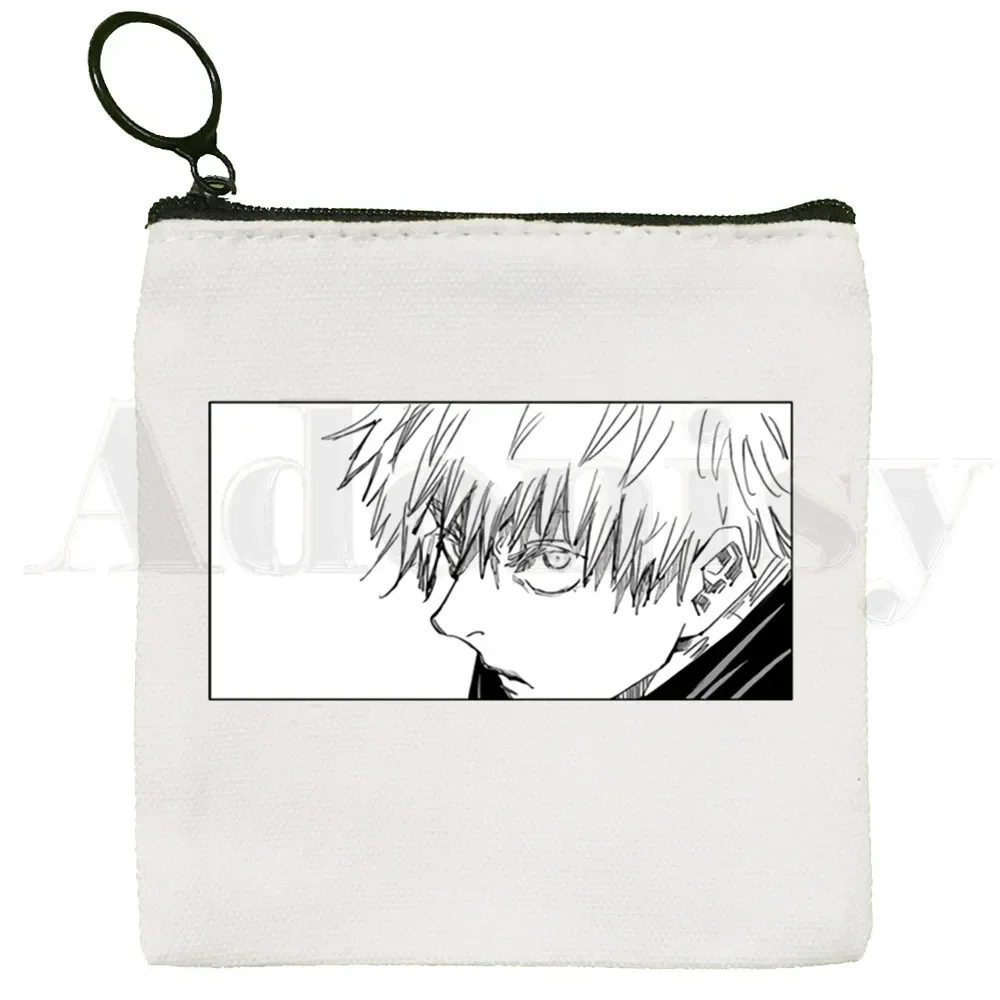 Gojo Satoru Yuji Itadori Jujutsu Kaisen Harajuku Coin Purse Storage Small  Card Bag Key  Coin Clutch  Zipper Key Bag