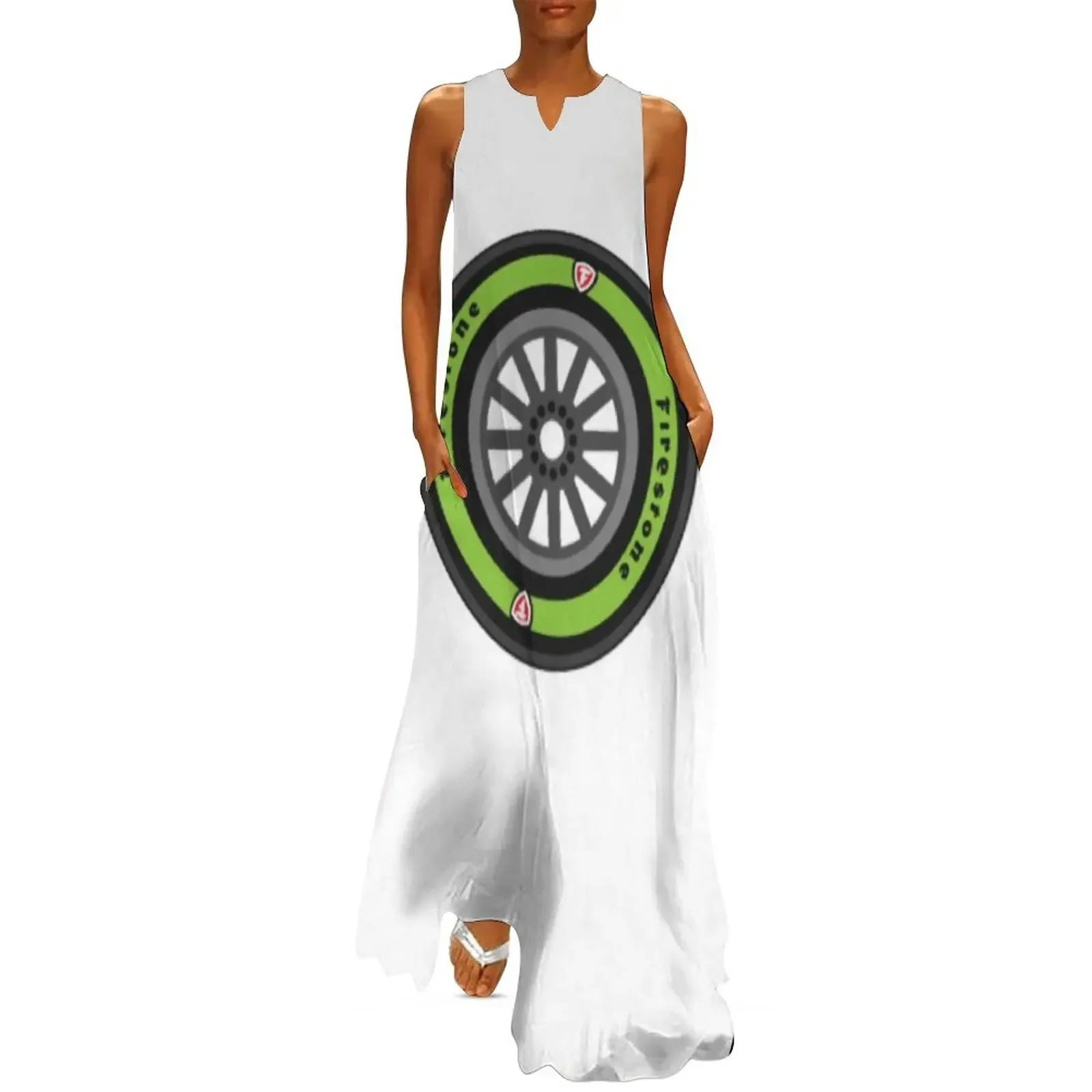 

Indycar Eco Friendly Tire Long Dress Woman dresses beach dresses Clothing ladies dresses for special occasions Dress