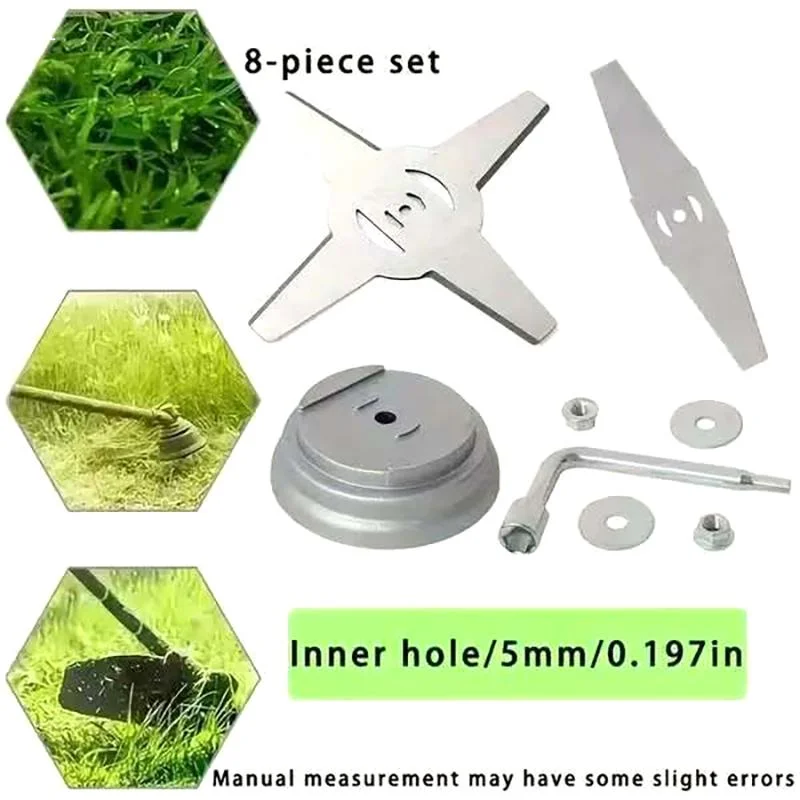 Universal 150mm Metal Grass String Trimmer Brushcutter Head Blades 3/4T For Electric Lawn Mower Lawnmower Parts Tool Accessories