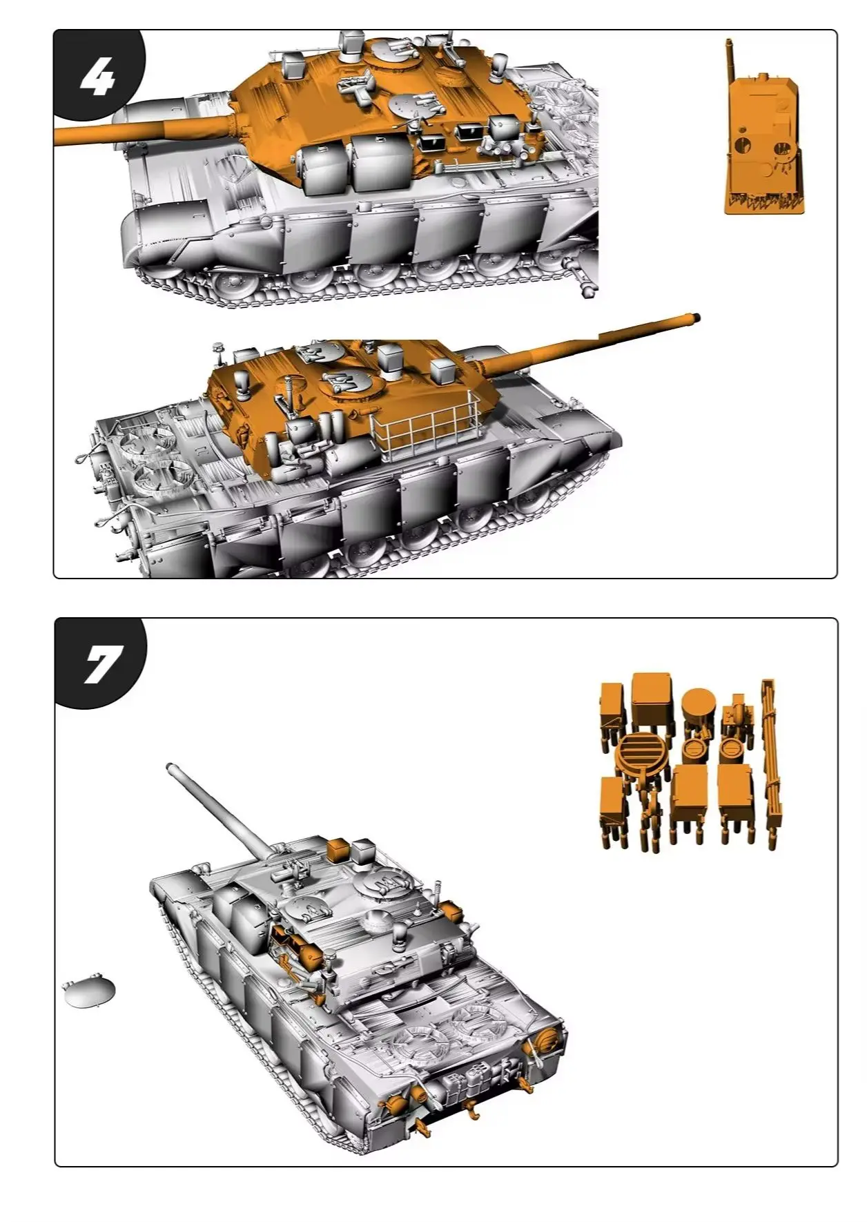 Tanque de Batalla Principal Osorio EE-T1/T2 de Brasil, MRY-SFW SS800, Escala 1/72, 1/48, 1/35, Kit de Modelo Militar de 25 mm