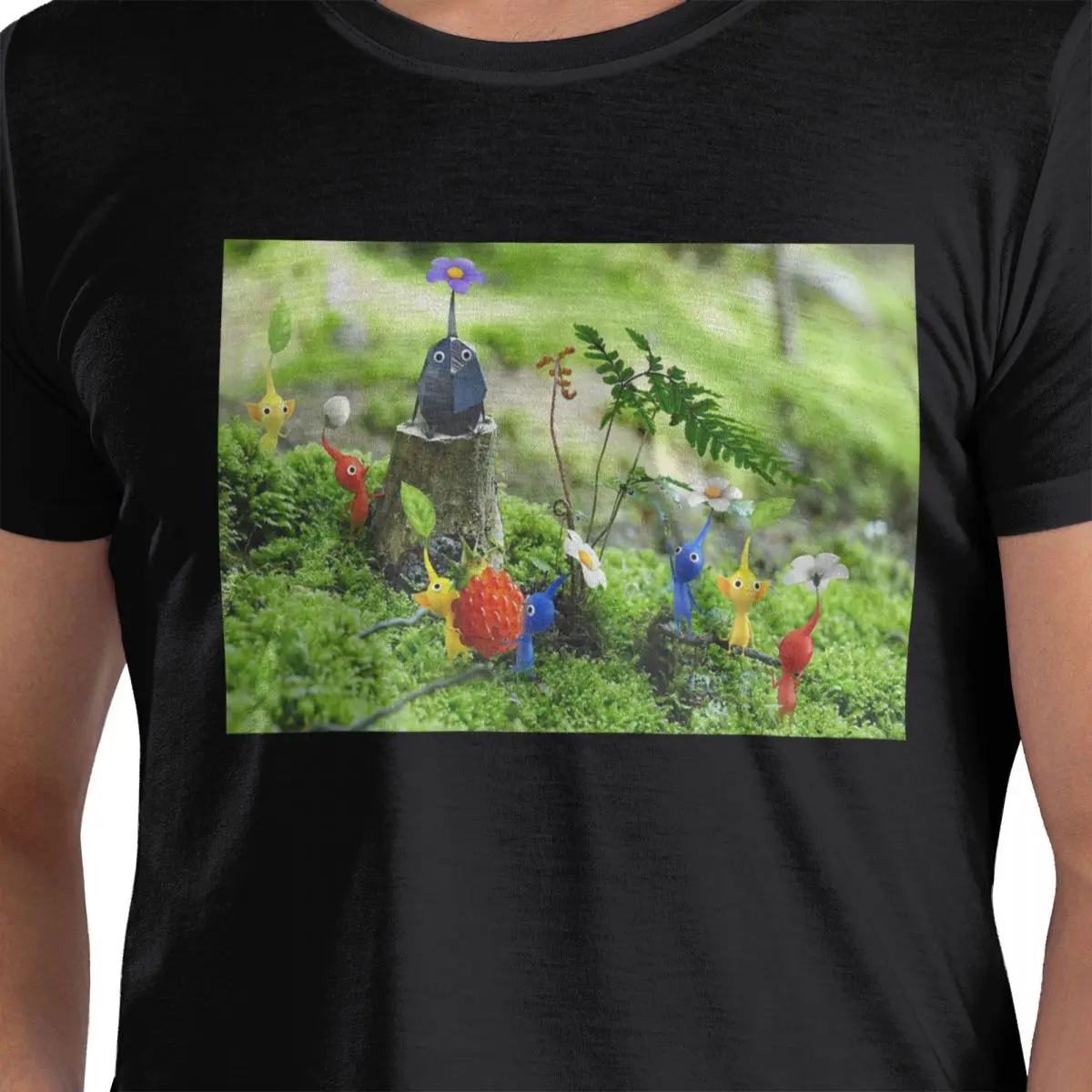 

Pikmin футболка из 100% хлопка, мужские модные футболки, мужские футболки с круглым вырезом и коротким рукавом, S-6XL