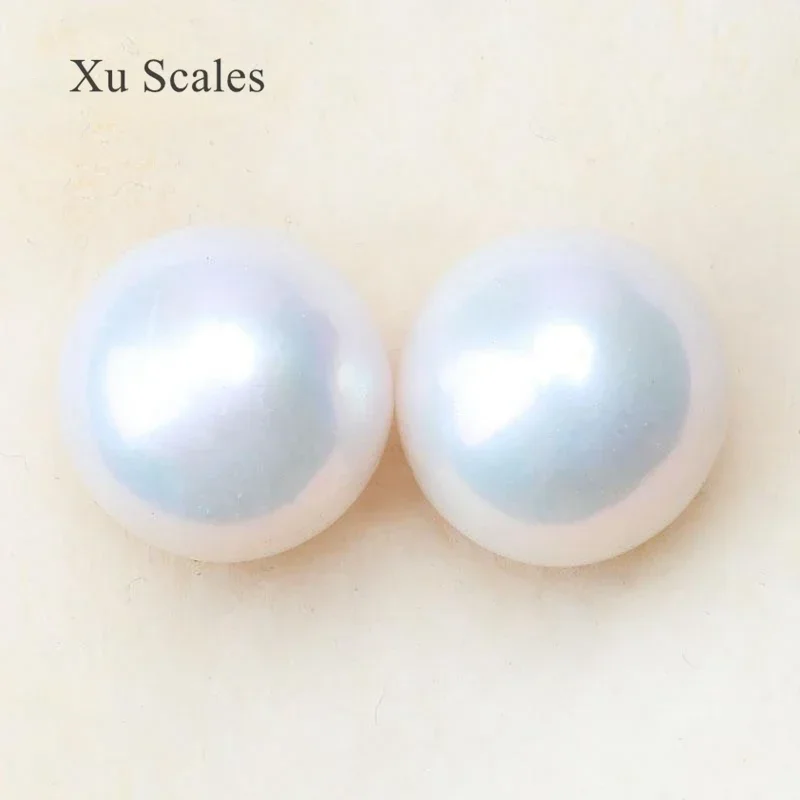 10mm Near-circular Natural Fresh Water Edison Pearl Naked Pearl with No Hole Matching 3A White DIY Earrings Jewelry Wholesale