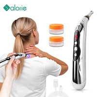 Electronic Acupuncture Pen Point Massager Electric Meridian Laser Therapy Heal Massage Pen Face Energy Pen Back Pain Relief Tool