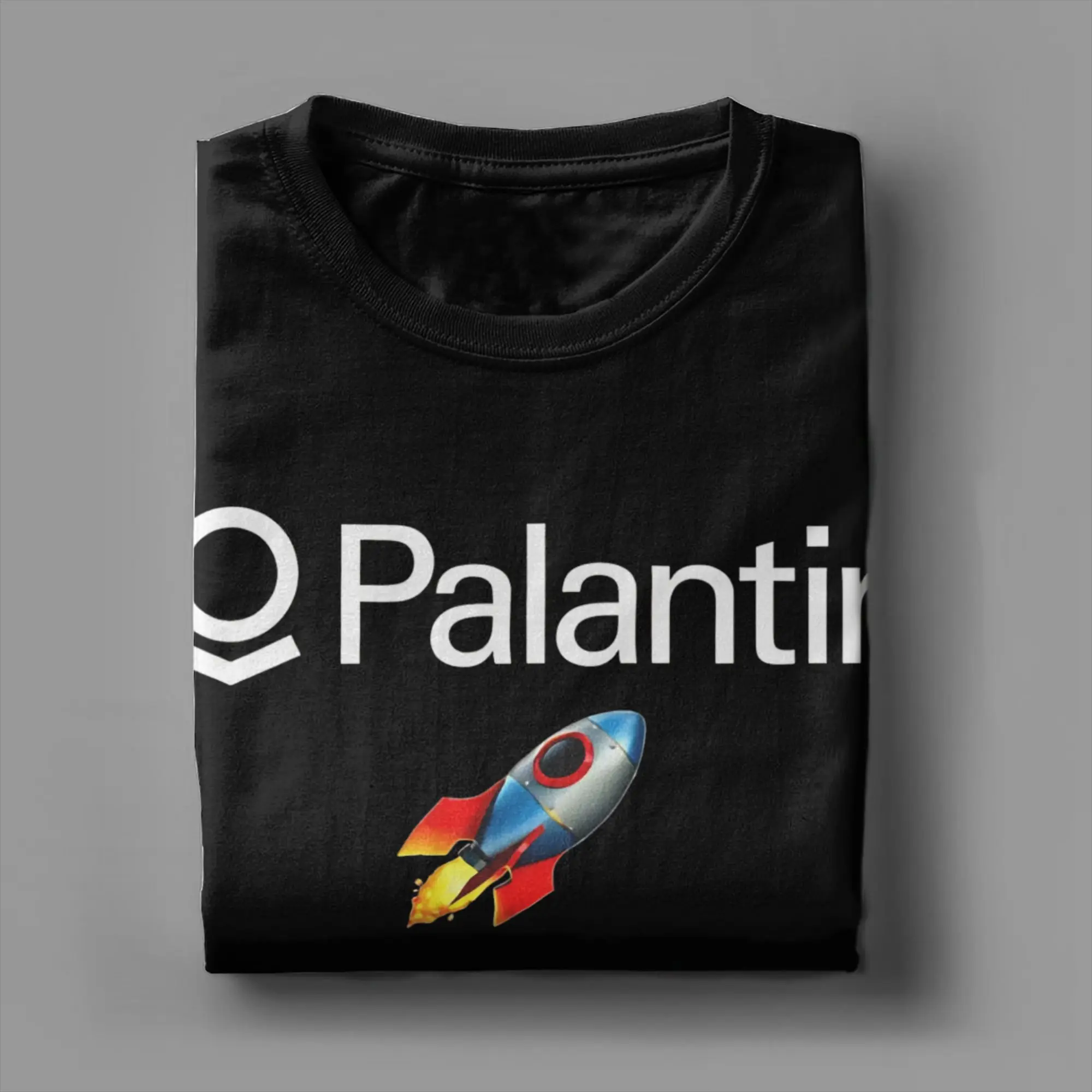 Palantir $PLTR إلى القمر! تي شيرت للرجال والنساء من القطن المجنون بياقة دائرية وأكمام قصيرة تي شيرت هدية فكرة علوية