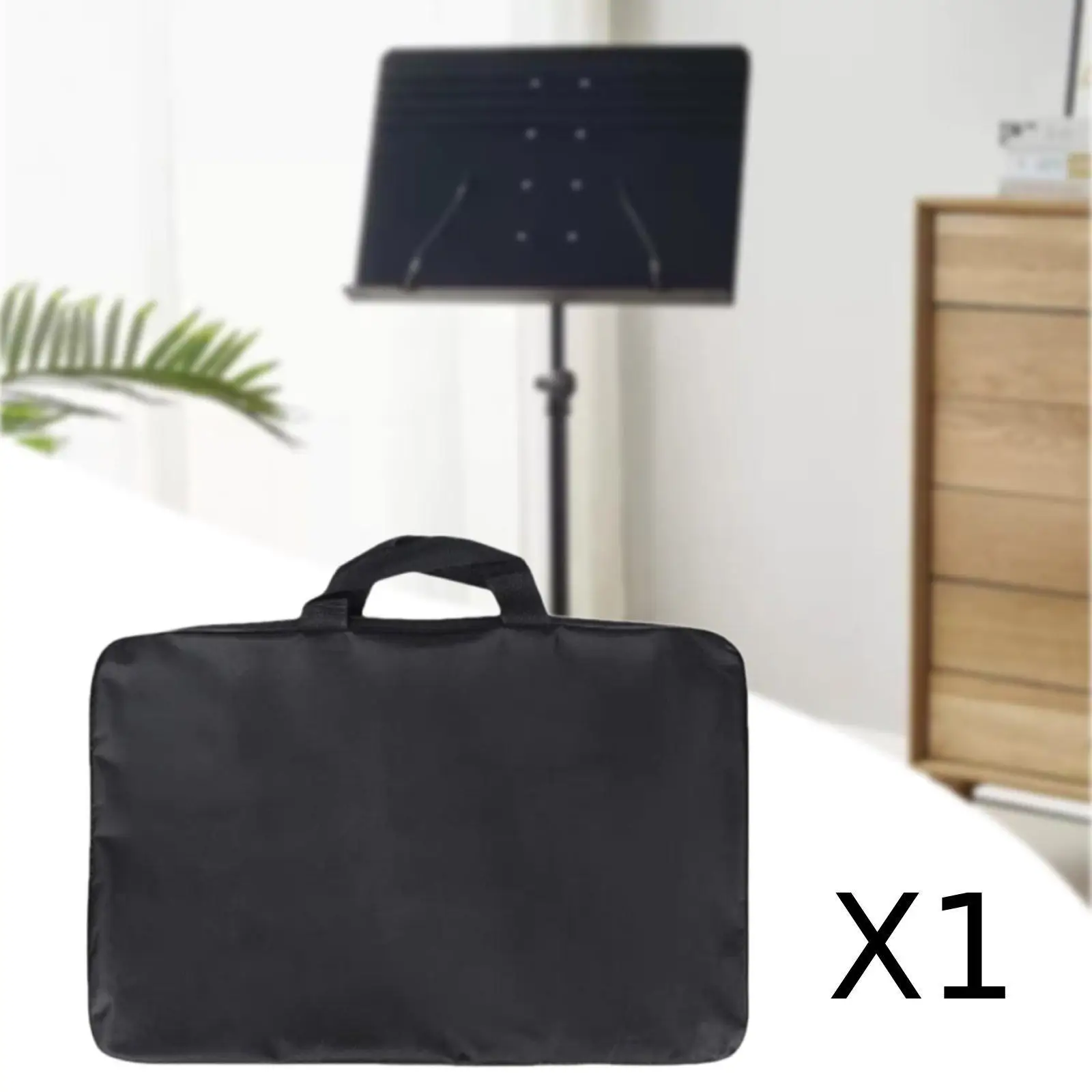 Universal Sheet Music Stand Bag Large Capacity Polyester Organizer Carrying Case for Practice Lessons Travel