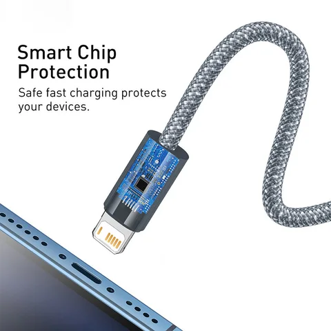 USB-кабель Baseus для iPhone 14 13 Pro Max USB-кабель для быстрой зарядки для iPhone 12 mini pro max Кабель USB 2,4 А для передачи данных