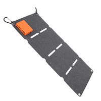 40W Portable Foldable Solar Panel Monocrystalline Silicon Fast Charging Solar Panel QC Dual USB  4 Folds Solar Charger Kit