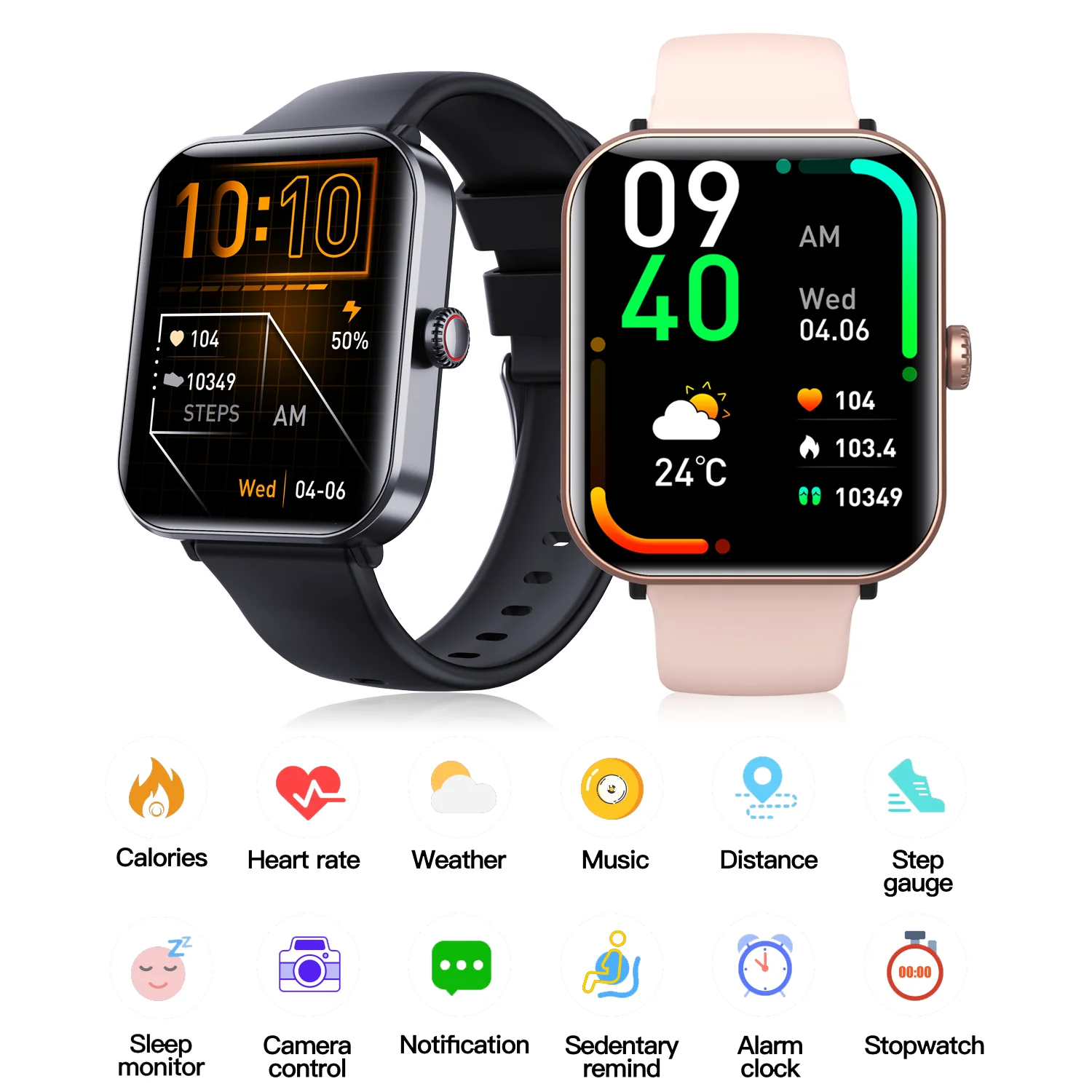 1.91-inch Bluetooth call watch to monitor blood pressure, heart rate, blood oxygen, sleep and sports smart watch AG-F57Pro