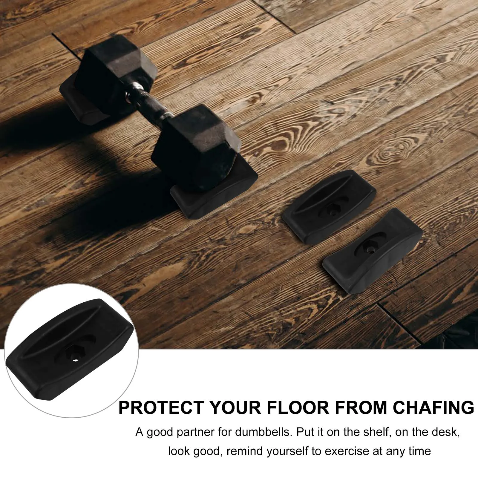 

4pcs Dumbbell Rack Floor Protection Stand Durable Storage Bracket For Dumbbells Simple Design Long Lasting Fitness Equipment