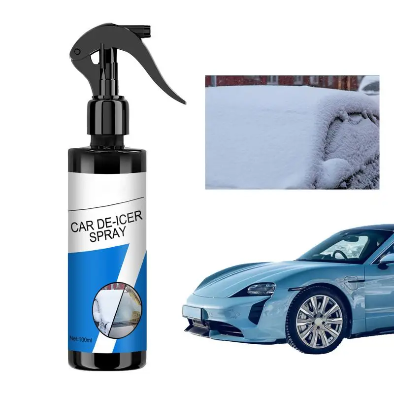 

Snow Removal Spray 100ml Windshield Defroster Windshield Defroster Winter Car Accessories Multi-Purpose Spray For Key Locks