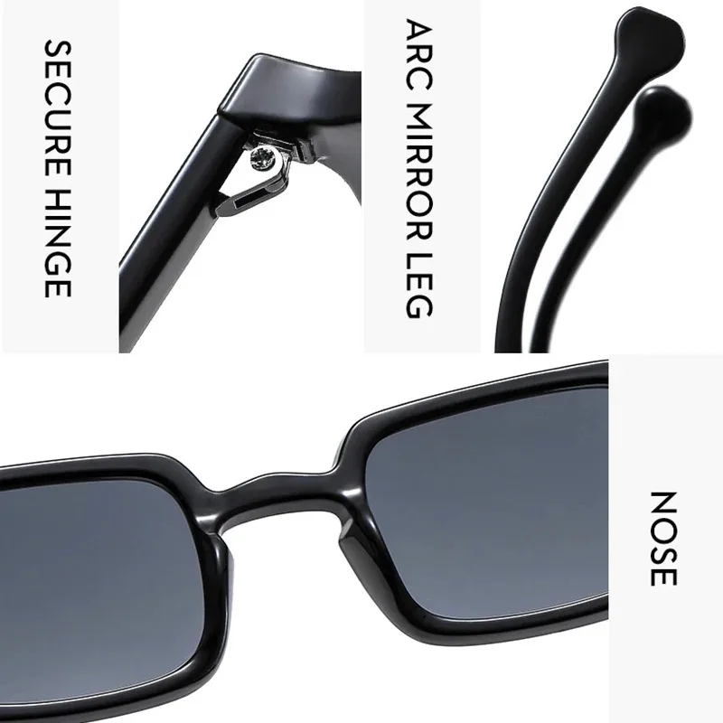 Luxurious Rectangle Sunglasses Women Vintage Brand Designer Square Sun Glasses Men Shades Female Eyewear UV400 view 6