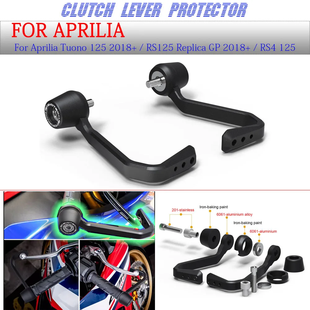 

For Aprilia Tuono125/RS125 Replica GP 2018+ / RS4 125 2011-2022 Sports Racing Bow Guard Brake Clutch Hand Protection Device