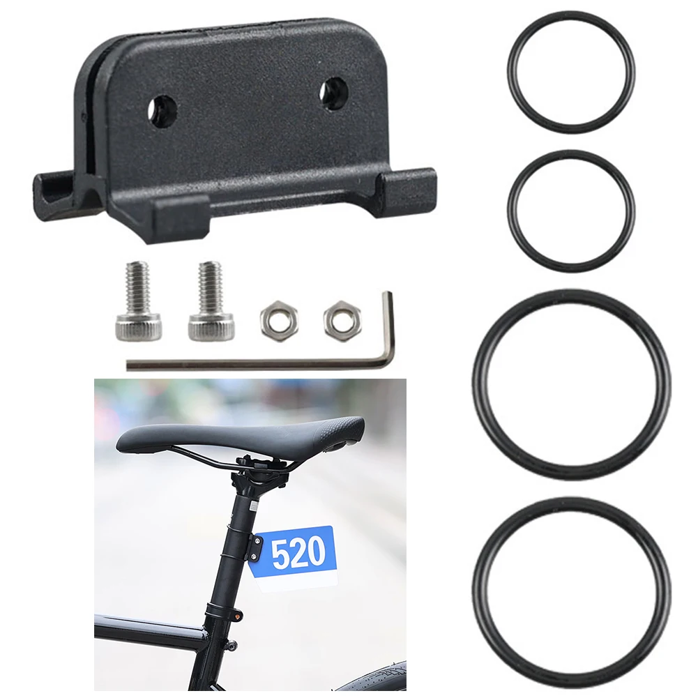 MTB Bike Triathlon Racing Number Plate Holder Clip For Road Bicycle Rear License Number Seatpost Mount Stand Racing Card Bracket