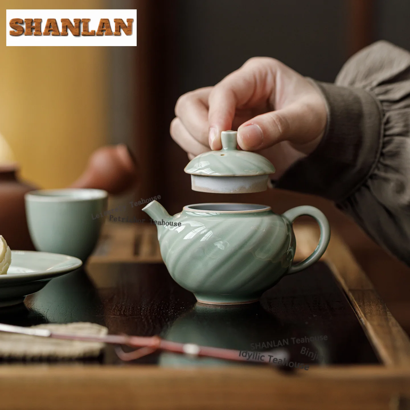 

120 мл чайник с банановой лунной нитью, бутик, заварник для чая, горшок, чайник с фильтром, зеленый чай, чайная церемония, принадлежности для рукоделия