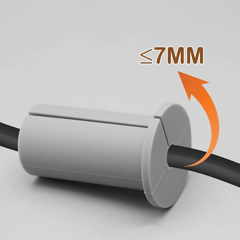Wall Grommets For Starlink Cable For Streaming Organizing Protecting Cords Silica Gel Grey 6PCS