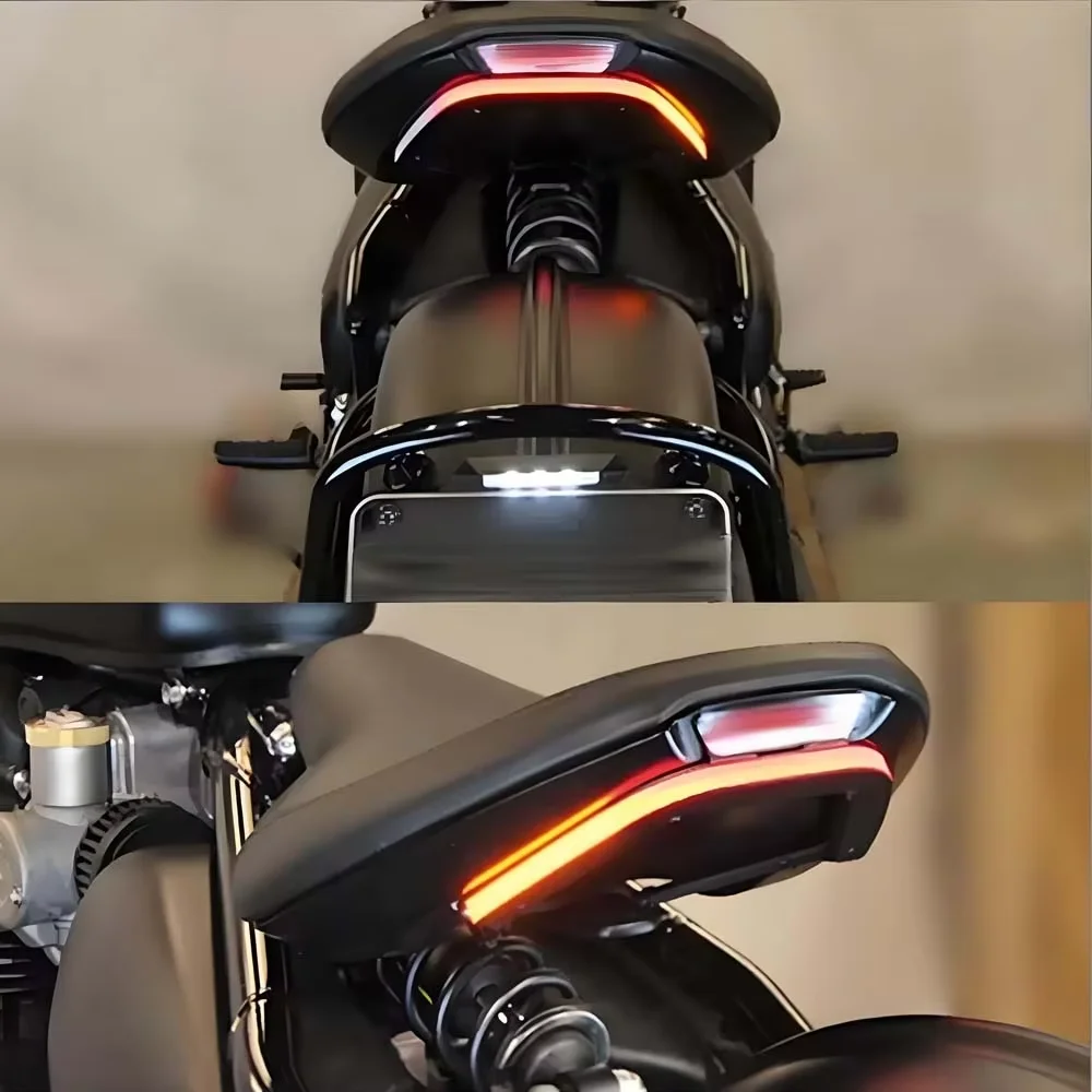 Motorcycle NEW Modifying Tail Light License Plate Mount Integrated Three-in-One Turn Sign Suitable For Triumph BOBBER Tail Light