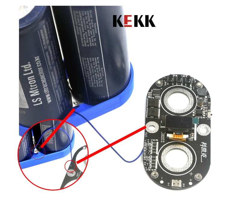 KEKK Farad-Kondensatoren Punktschweißgerät Superkondensator 5,4–5,6 V1500F Punktschweißmaschine Steuerplatine 0,3 mm für 18650-Batterie – Detail 12