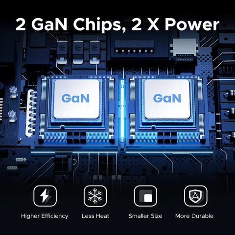 UGREEN Зарядное устройство GaN мощностью 200 Вт QC4.0 3.0 Быстрая зарядка для ноутбука Macbook Pro iPhone 17 16 Samsung S25 Xiaomi Tablet PD 3.1 Быстрое зарядное устройство