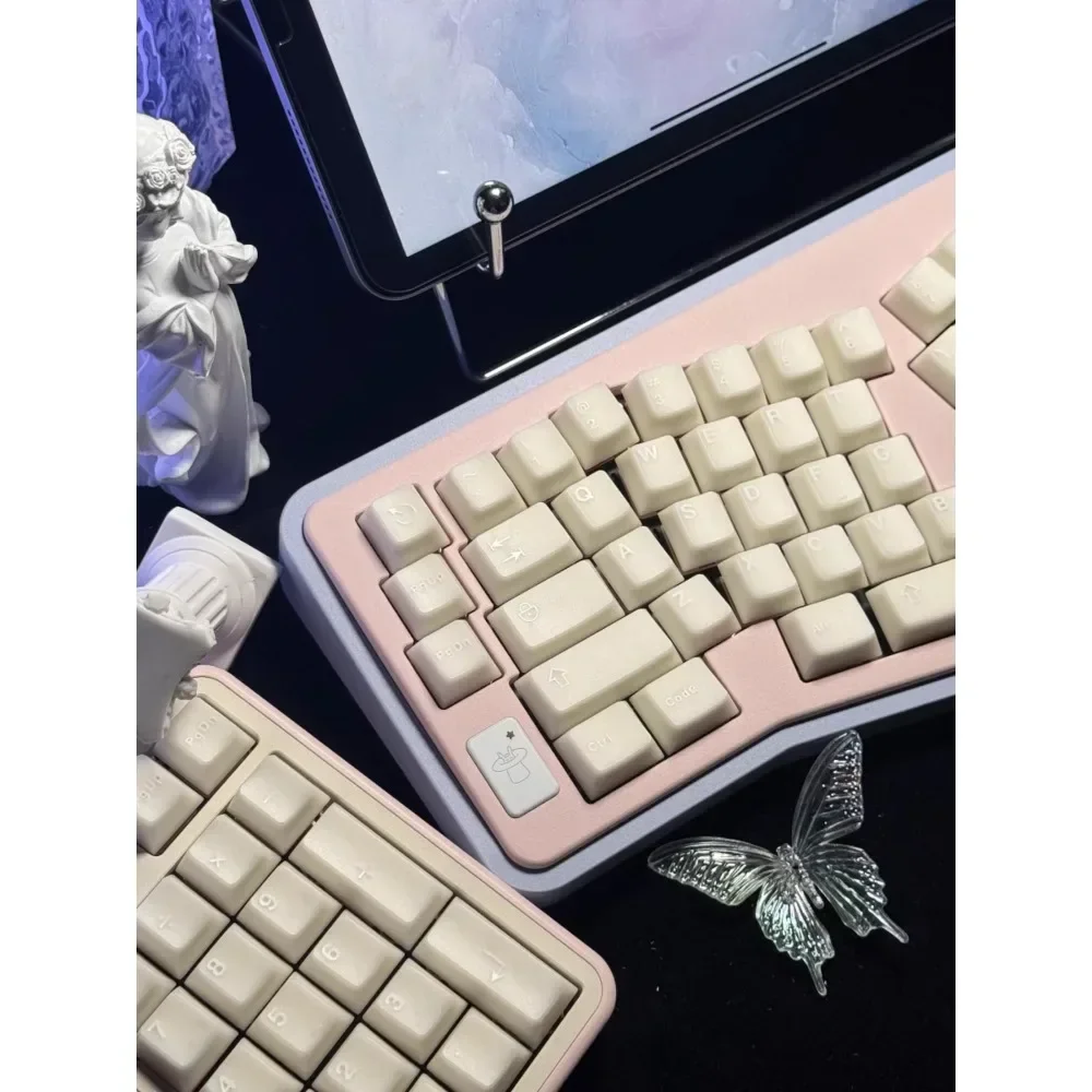 AIFEI 121 Keys Keycap Original PBT Double Color Injection Moulding  for Customized KeyboardWhite Jade Blue Jade Semi-translucent