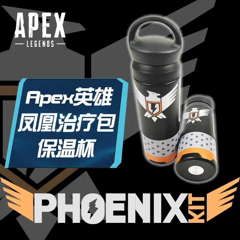 Apex Legends Phoenix Kit Shield battery Stainless Steel Water Bottle Keeps Liquids Hot or Cold Thermos Mug