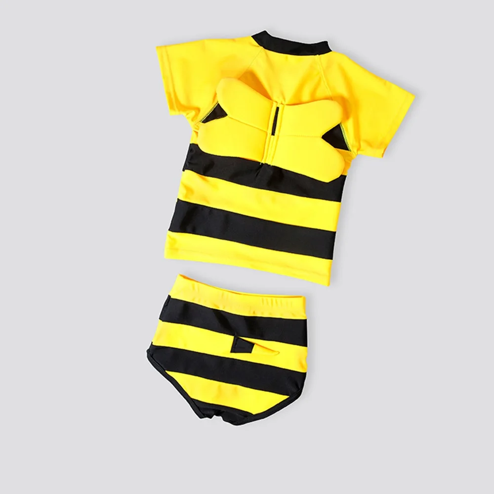 performance Animal Role Play Bee Cosplay Cute Yellow Stripe swimsuit Costume Outfit Funny Kid Halloween