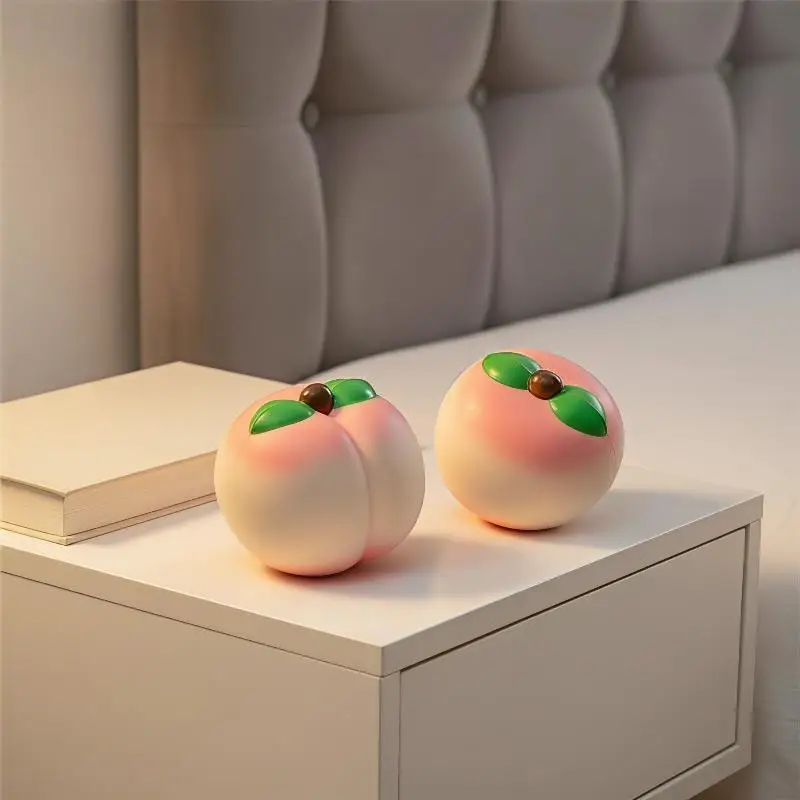 Squeezable Slow-Rising Peach Fruit Toy description 1
