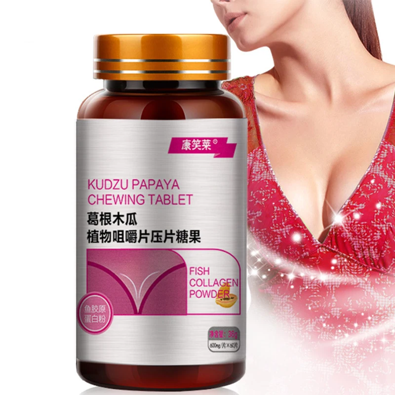 Enlarged Female Breast Size Capsules Natural Organic Plants Pueraria Mirifica Papaya Extract Enhancement Women Hormone Estrogen