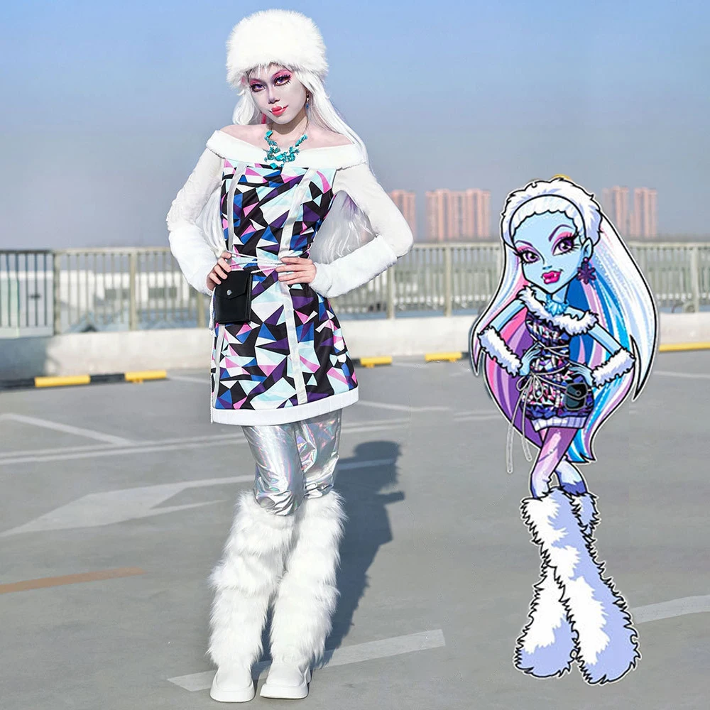 

Костюмы для косплея Abbey Bominable, школьная форма для ролевых игр в стиле аниме Monster, карнавальный наряд на Хэллоуин для женщин и девочек