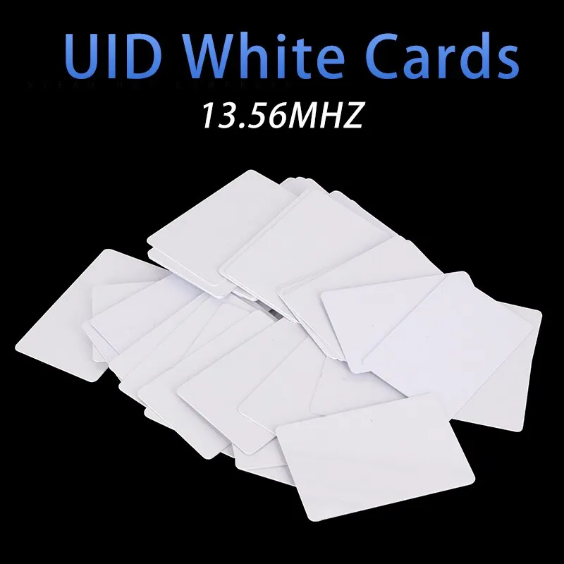 Rewritable 10PCS/20PCS RFID 13.56MHz CUID UID Blank Card Clone Card Copyable Changeable Smart IC S50 Card Duplicator White Cards