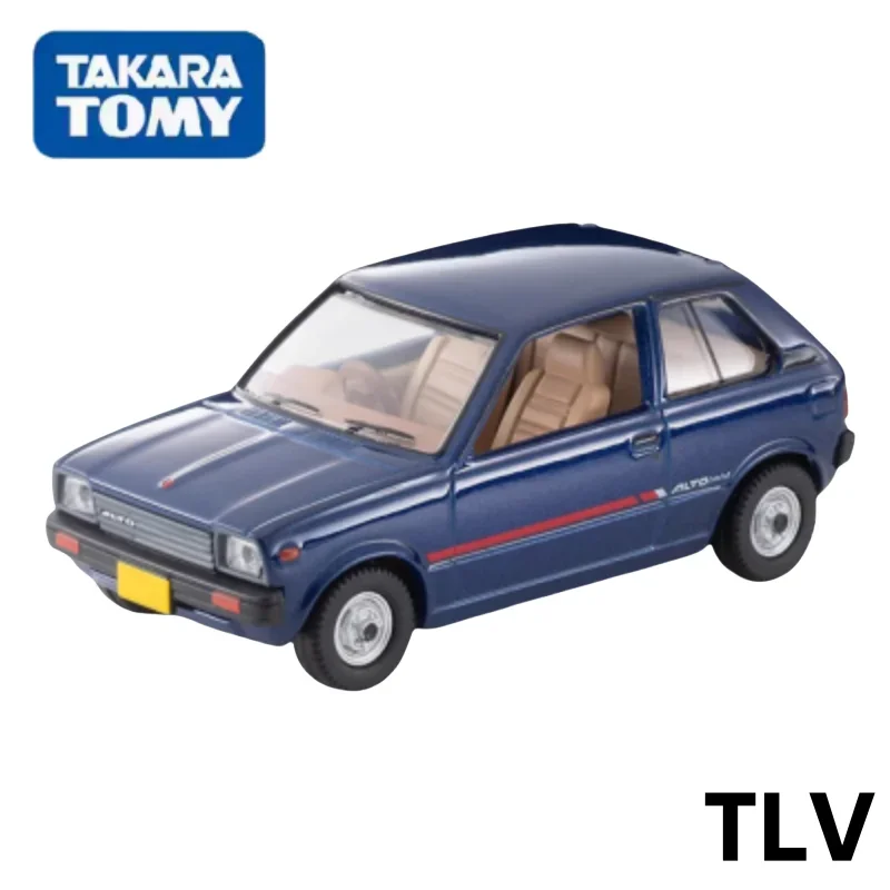 TOMYTEC TLV 1:64 N28d Suzuki Alto C Type alloy die-cast static display model, boys' collection toy, children's holiday gift.