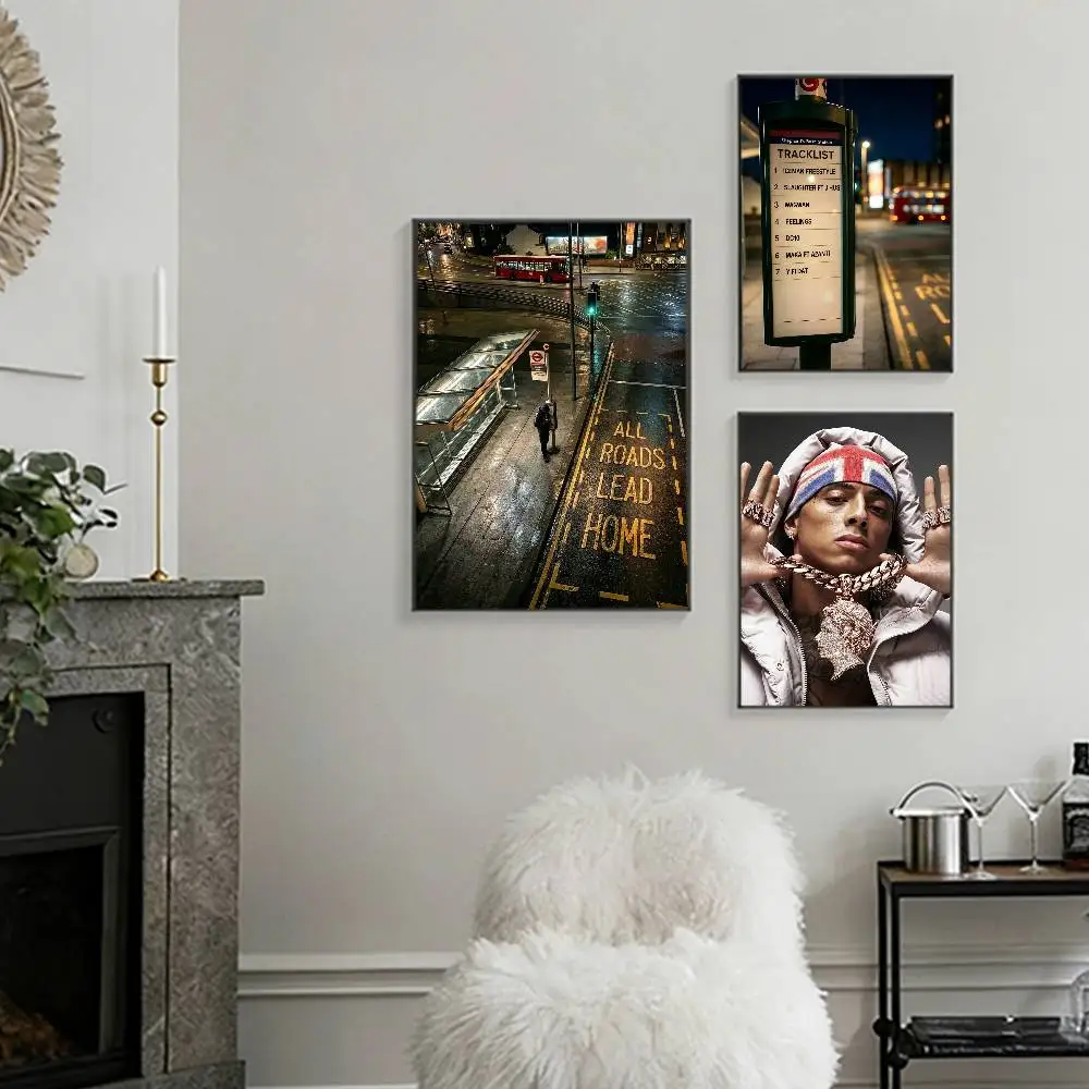 Rapper C-Central C-Cee All Roads Lead Home Poster High Quality Dorm Living Room Aesthetic Wall Decoration Painting Stickers