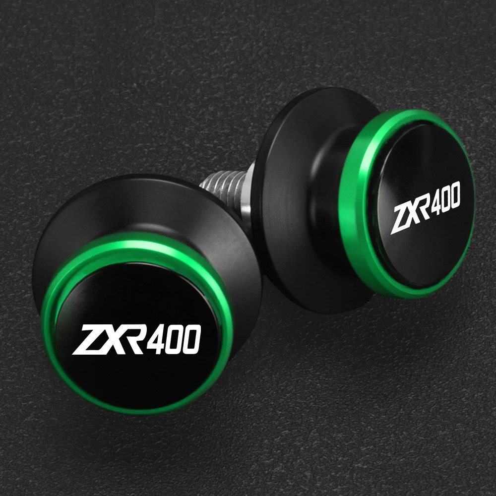 Motorcycles For KAWASAKI ZXR400 ZXR 400 allyeaRs 8MM CNC Swingarm Spools Rear Stand Screws Sliders ZXR400 Allyears Accessories