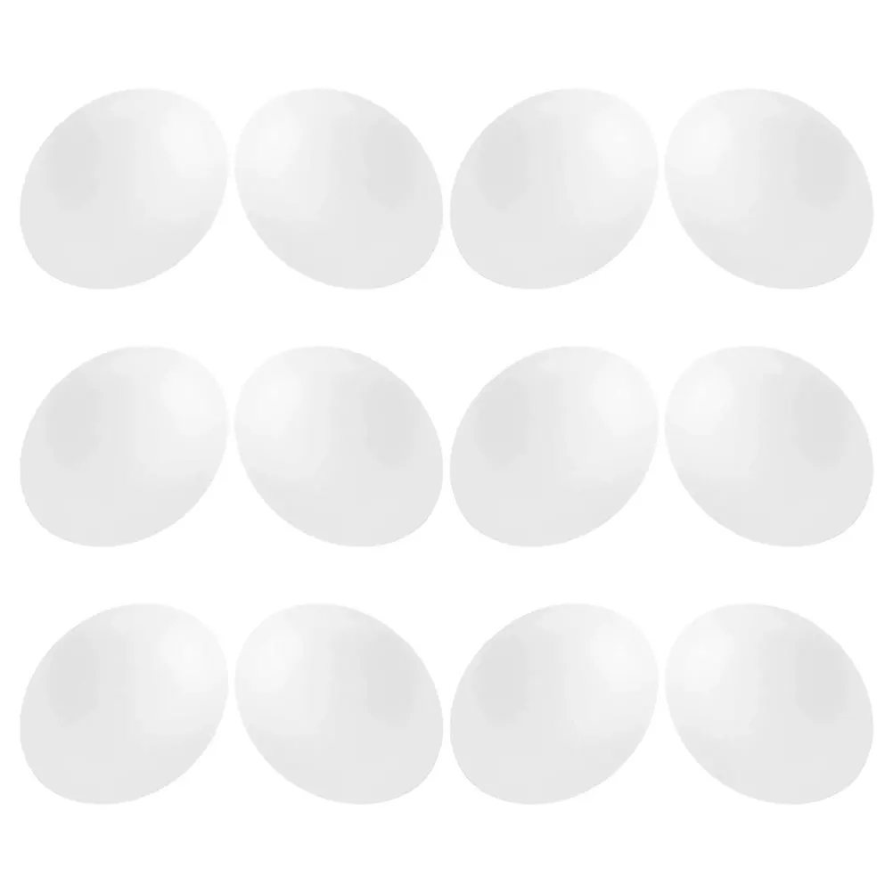 

12Pcs Wear-Resistant Plastic Fake Bird Eggs Realistic Simulation Eggs for Pigeon Parrot Finch Nest Breeding Fake Hatching Egg