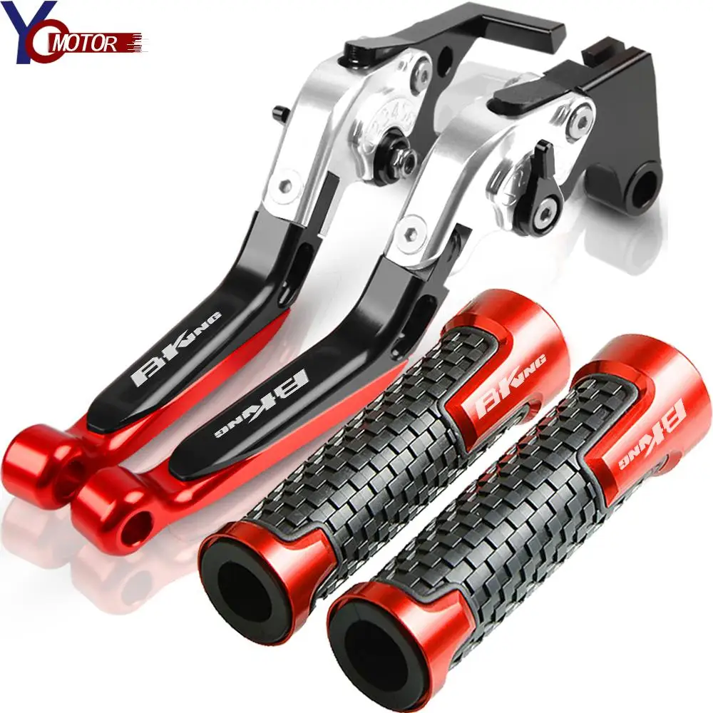 

Motorcycle Accessories Folding Extendable Brake Clutch Levers and handlebar grips FOR Suzuki B-KING BKING B KING 2008-2011 2012