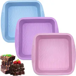 24CM Square Cake Pan Toast Pan Bread Pan Silicone Baking Pan Baking Forms For Pastry Accessories Tools Food Grade Silicone Mould