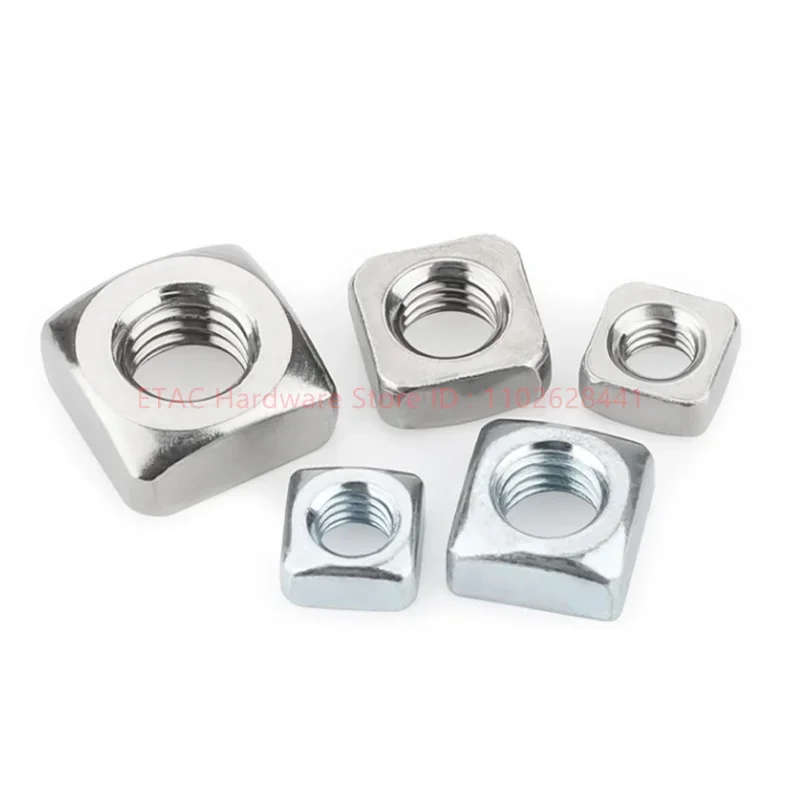 

DIN557 Квадратные гайки из нержавеющей стали 304, A2-70 M3 M4 M5 M6 M8 M10 M12