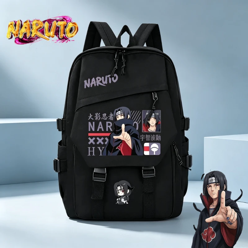 Naruto Itachi Uchiha Cartoon-Rucksack Zweidimensionale Schultasche für Schüler Computer-Aufbewahrungstasche Animation-Zubehör Großhandel