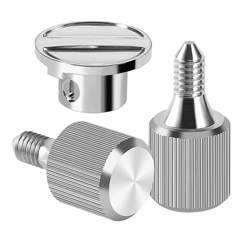 For Kitchenaid Stand Mixer Attachment Knob Thumb Screws & Cap Hub, Premium Stainless Steel, For Stable & Safe Operation Durable