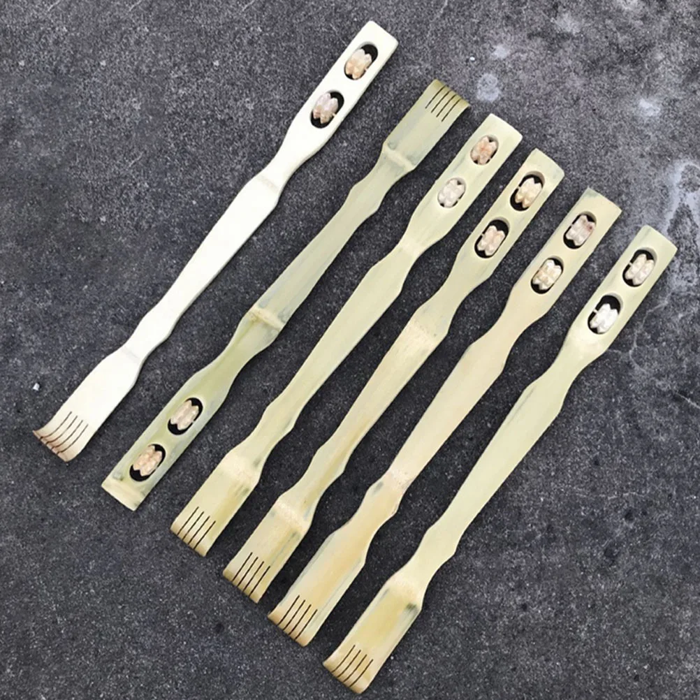 

6Pcs Long Handle Back Scratching Tool High Quality Material Itch Relief Device Comfortable Portable Massager for Home Travel Use