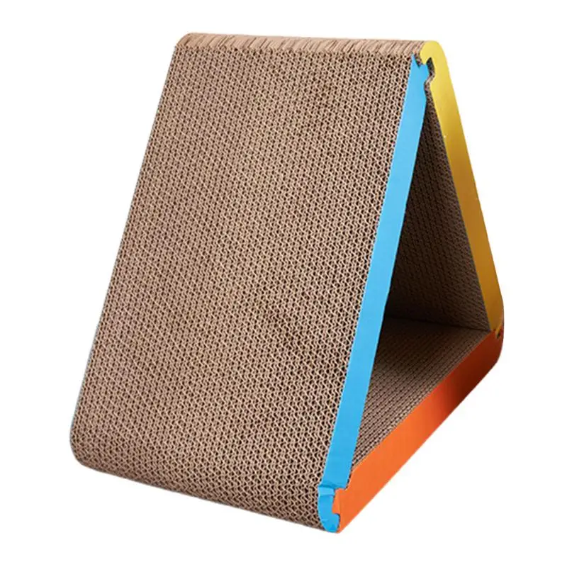 

Cat Scratcher Foldable Triangle Cat Scratching Board 6 Usable Sides Cat Scratchers For Indoor Cats With Boll