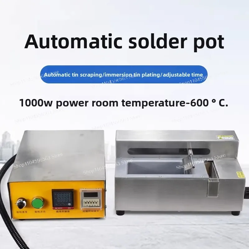 Automatic Solder Scraping Pot, Solder Robot Dipping Machine, Timing Dross Removal Tin Plating Equipment