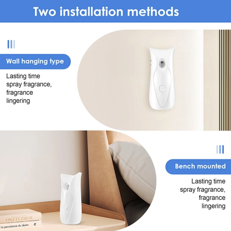 Automatic Air Freshener Dispenser Bathroom Timed Air Freshener Spray Wall Mounted, Automatic Scent Dispenser For Home