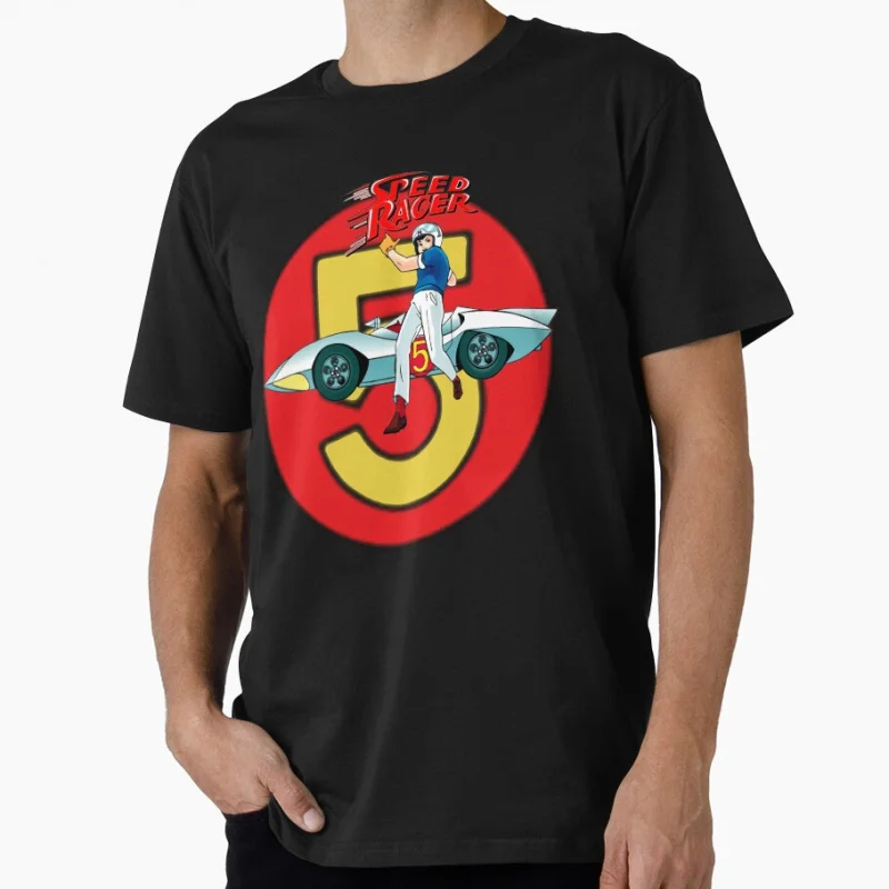 

Go Mach 5 - Speed Raceer Retro Anime Gift t shirt for man Manga print Graphic Tee Y2K clothes All size S-6XL Cartoon Tops