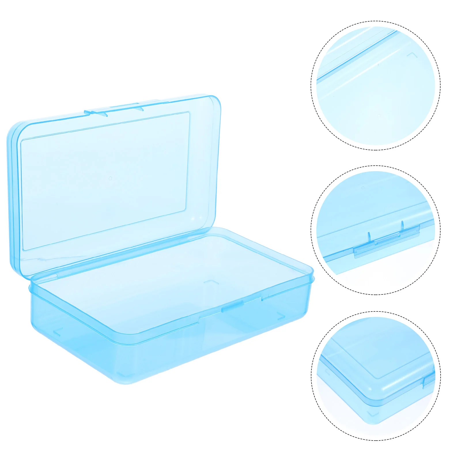 Transparent Pencil Case Multifunction School Plastic Holder with Compartments Cases
