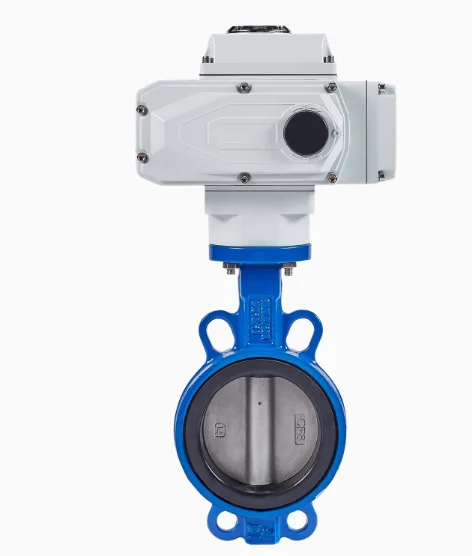 4 بوصة DN 100 DC24v المحرك التلقائي فراشة صمام رقاقة نوع القناة الحديد الكهربائية صمام فراشة بمحرك