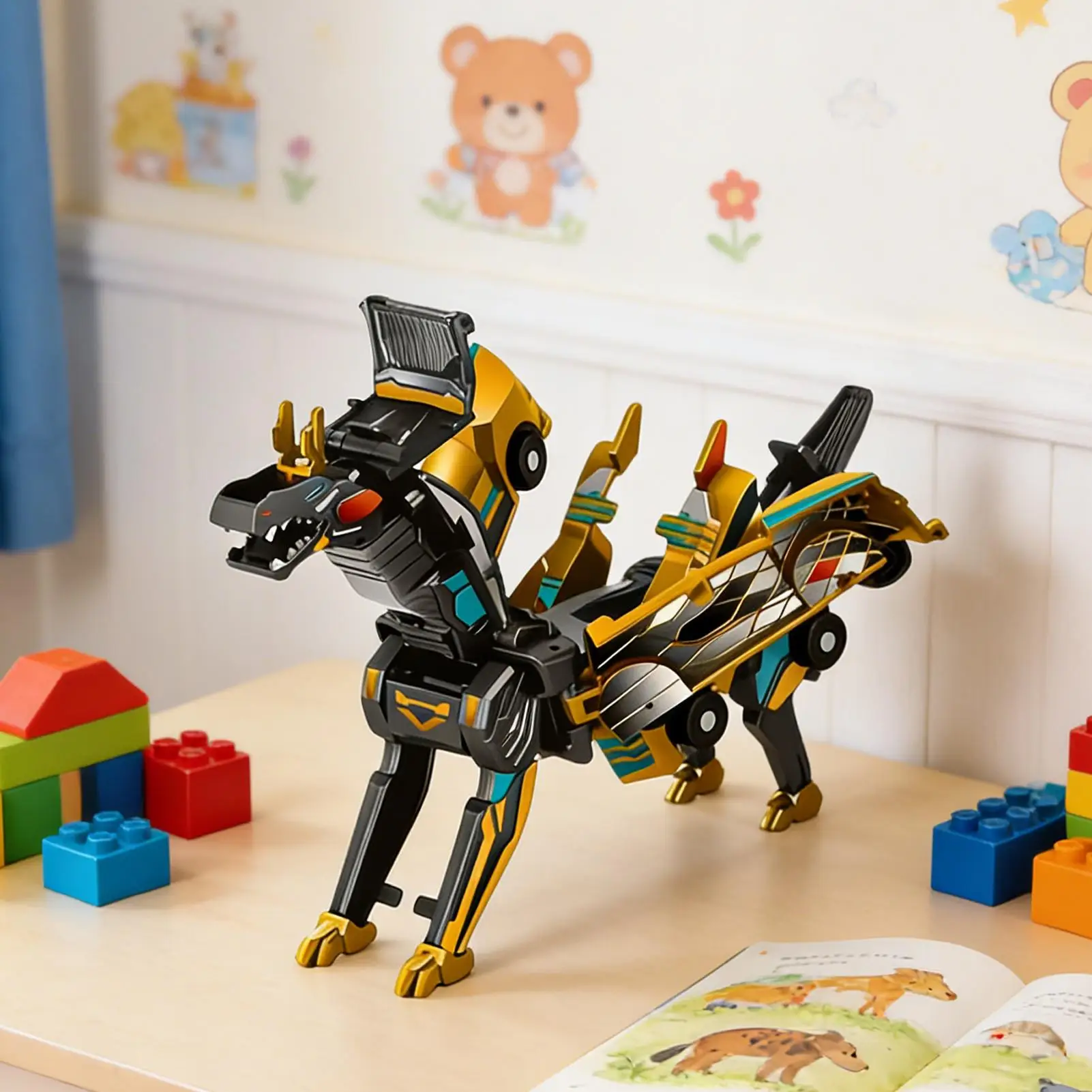 2in1 Trasformazione collisione Dinosauro Auto giocattolo Auto magnetiche Convertibile Robot giocattolo Dinosauro Giocattoli per bambini Ragazzo Regalo di compleanno