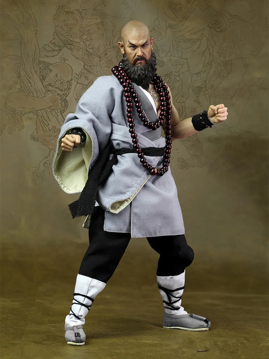 هامش الماء الصيني لو zhishen شاولين الراهب تأثيري حلي للرجال مهرجان كرنفال حفلة