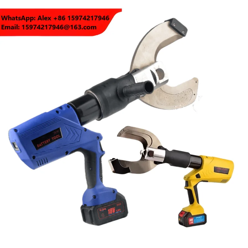 18V Cordless Electric Heavy-Duty EZ-135C Kit Battery-Powered Ratchet Cable Cutter Copper/Aluminum Armored Wire Hydraulic Cutting