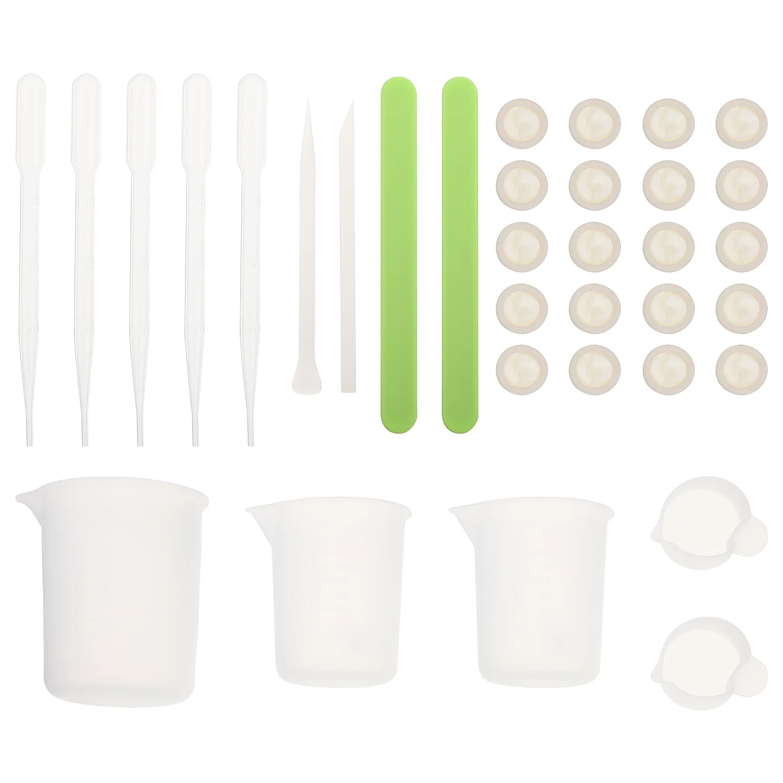 

1 Set Of Premium Silicone Mixing Cup For Crystal Epoxy Resin Craft Making Diy Jewelry Making Supply Epoxy Dispensing Tool Kit