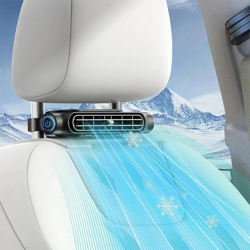

Car Seat Cooling Fan 3 Speed Adjustable 5V USB Car Headrest Cooling Air Fan Car Seat Fan for Front Rear Car Interior Accessories